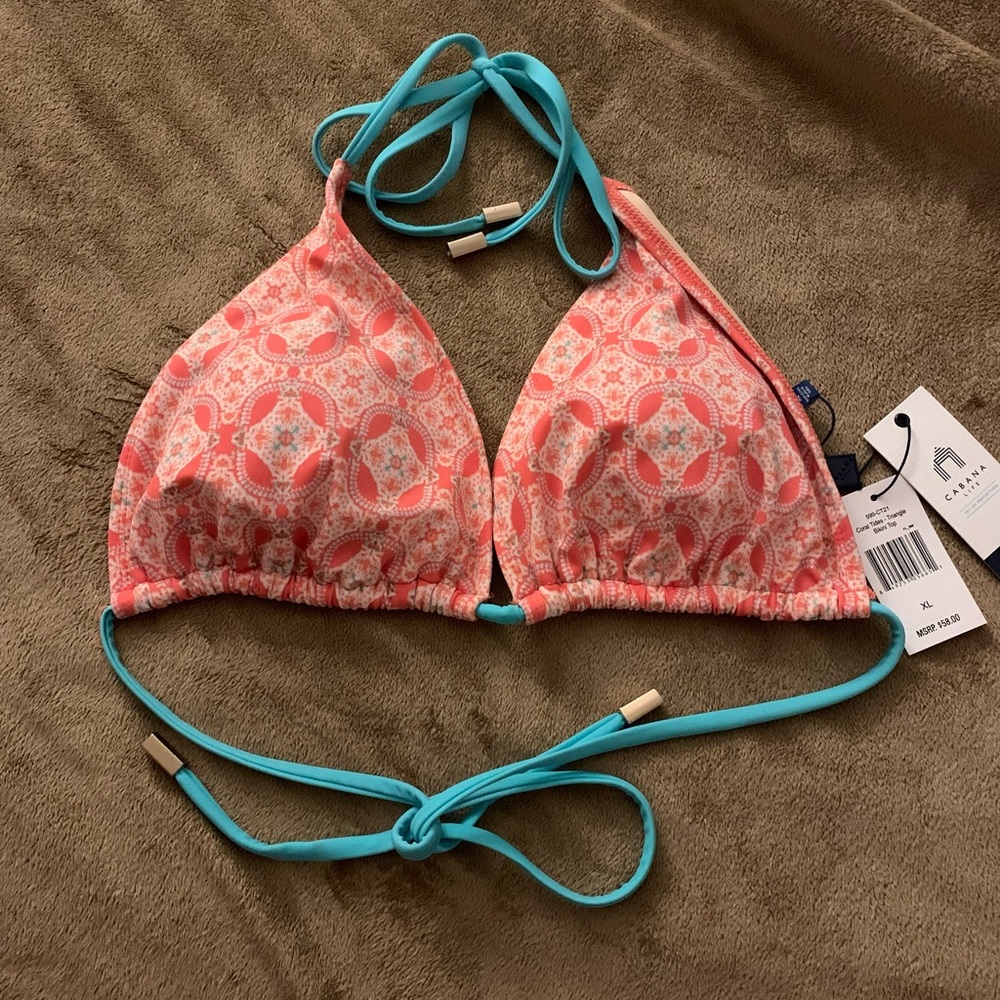 Cabana Life triangle bikini top!
